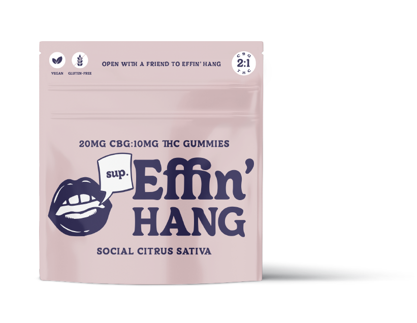 Photograph of product: Effin' Hang | Social Citrus 1:2 TH-oui:CBG Gummies