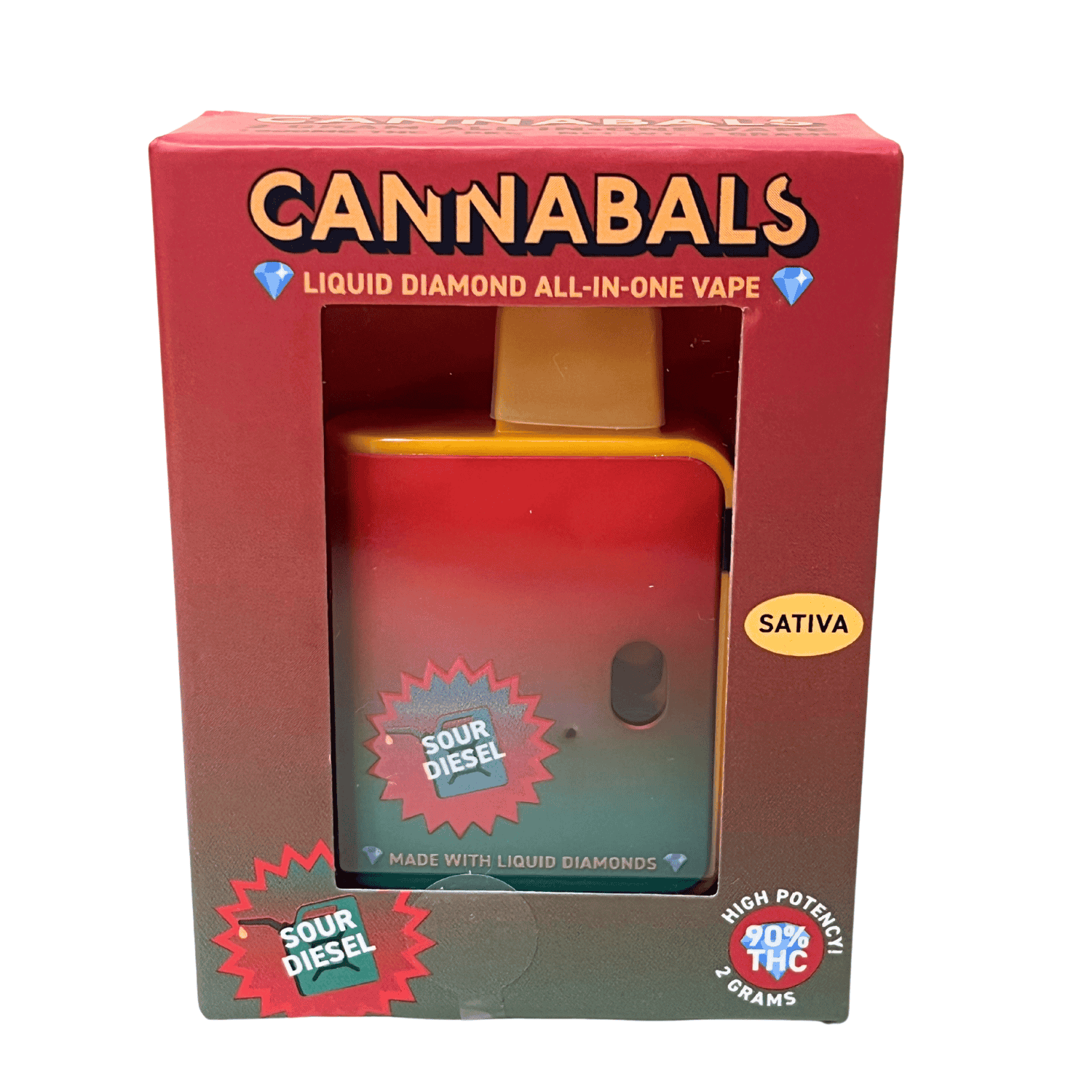 Photograph of product: Sour Diesel Liquid Diamonds Disposable Vape