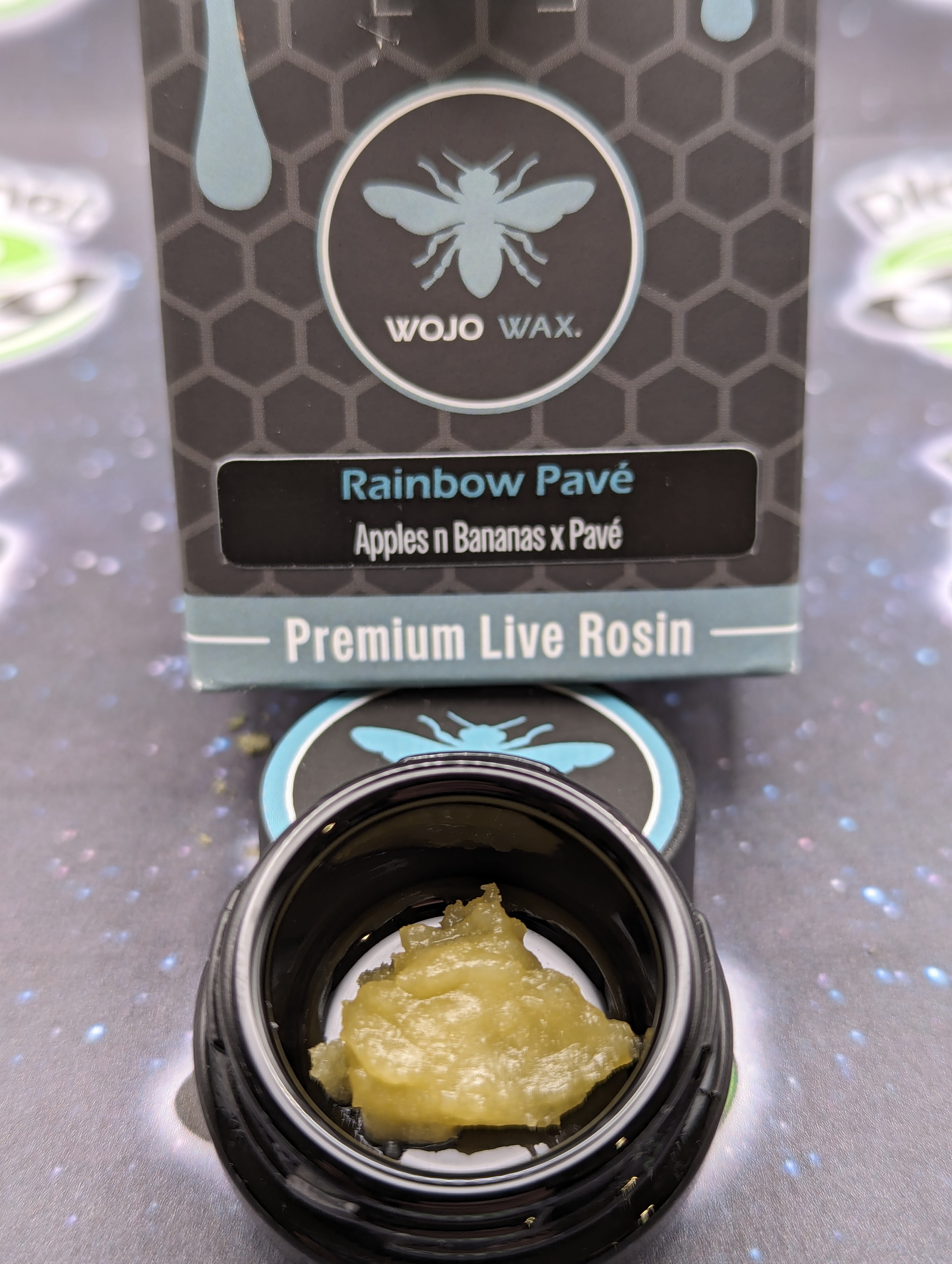 Photograph of product: Wojo | Rainbow Pave 9 Live Rosin