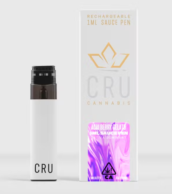Photograph of product: Cru | Acai Berry Gelato | Oui'd Dom | Live Resin AIO