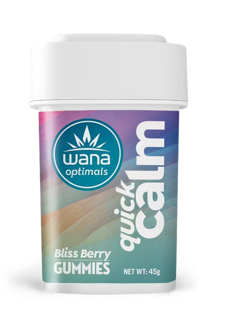Photograph of product: Bliss Berry Quick Calm 10:1 Gummies | 450mg - Wana