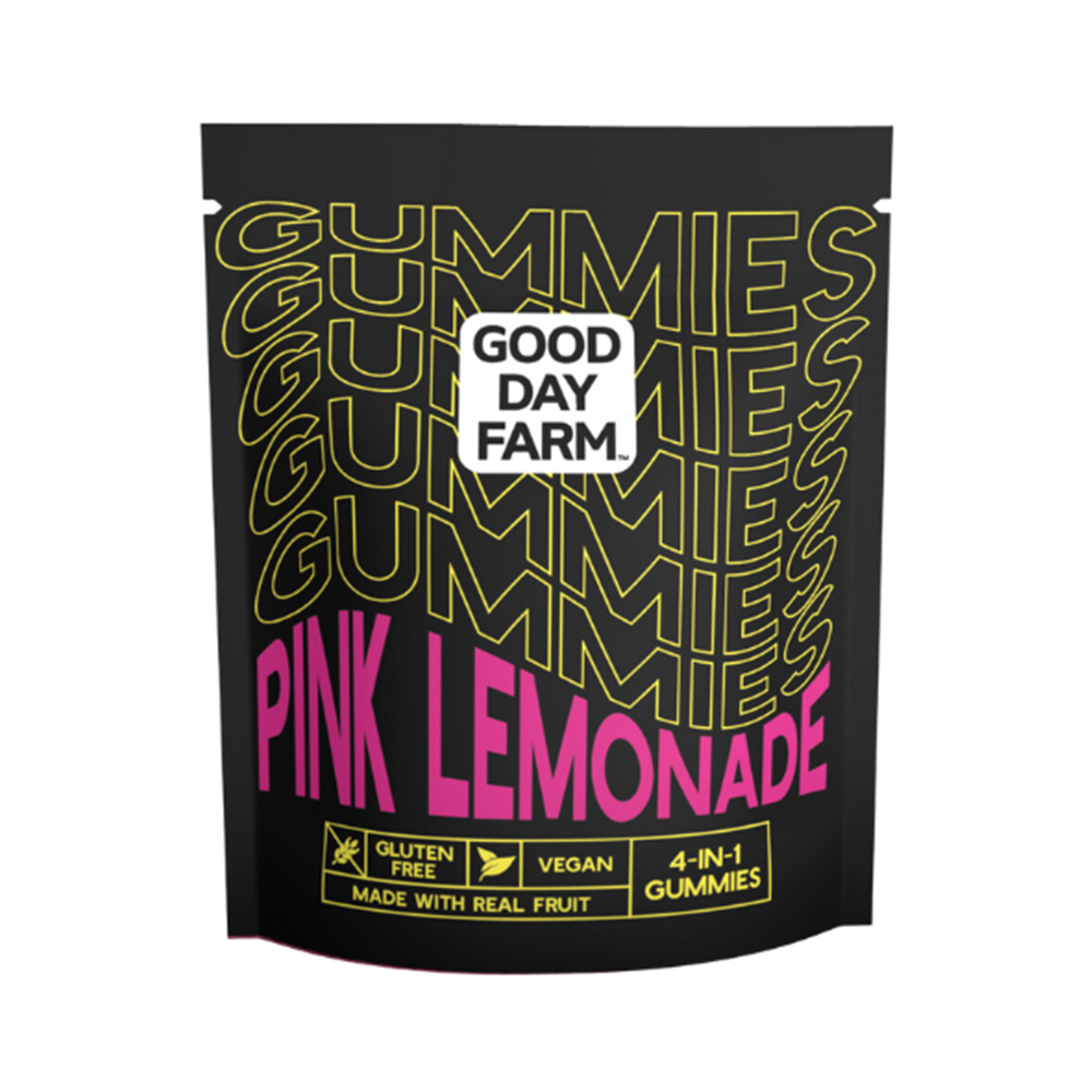 Photograph of product: GDF - Edible - Gummies - Pink Lemonade - Hybrid - 400MG