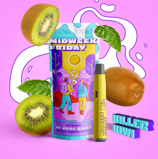 Photograph of product: Midweek Friday | Disposable | Killer Kiwi