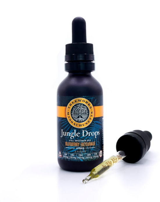 Photograph of product: Jungle Drops | (200mg CBD | 200mg CBC | 200mg CBG | 200mg CBN | 200mg TH-oui)