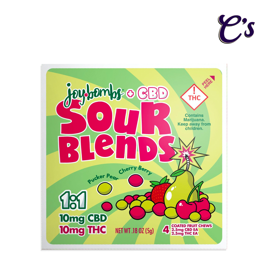 Photograph of product: Joyibles | Joybomb (CBD 1:1) Sour Blends 10mg