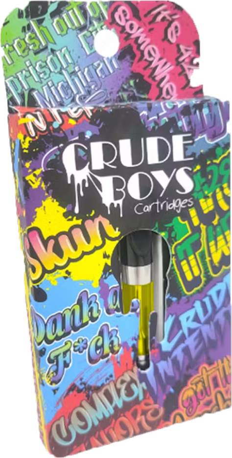 Photograph of product: CRUDE BOYS | WATERMELON ZKITTLEZ | Oui'd | 510 CARTRIDGE | 1G | REC
