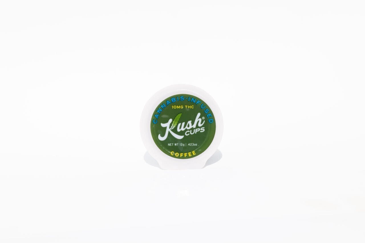 Photograph of product: Kush Cups Coffee - Medium Roast Single Serve Kcup Coffee Pod - 10mg