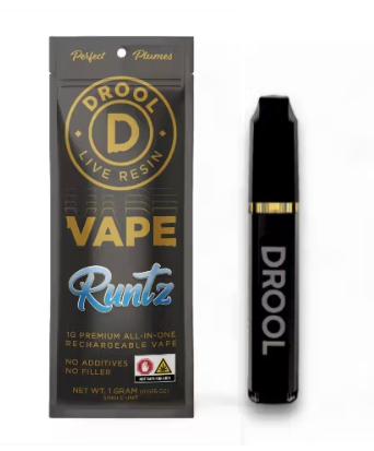 Photograph of product: Drool Vape Disposable 1g Live Resin- Runtz