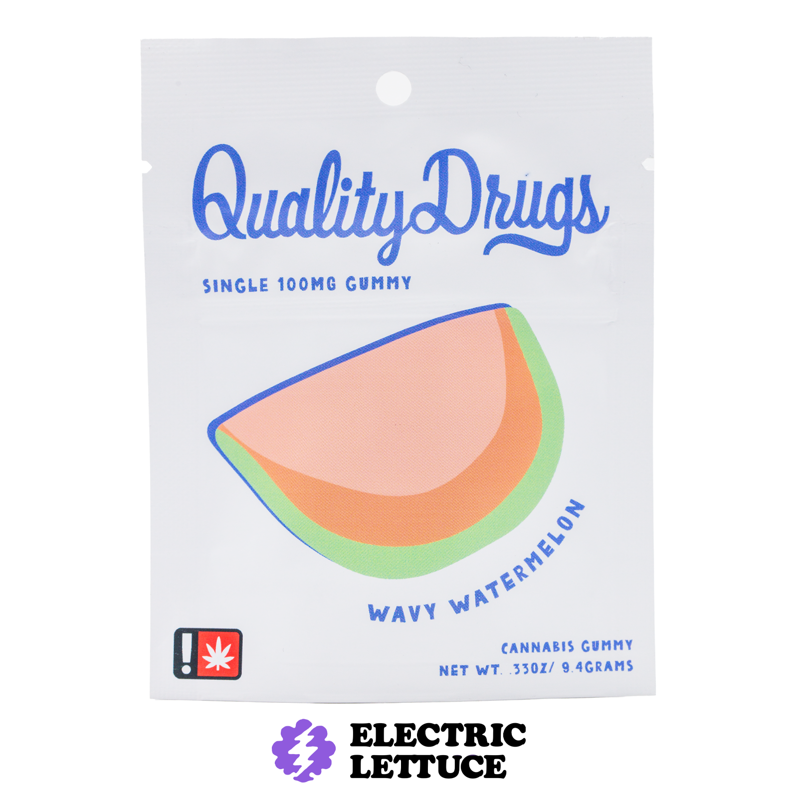Photograph of product: Quality Drugs Watermelon Single Gummy 100mg
