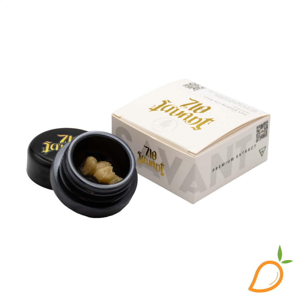 Photograph of product: 1g Dark Wedding Live Rosin 710 Savant