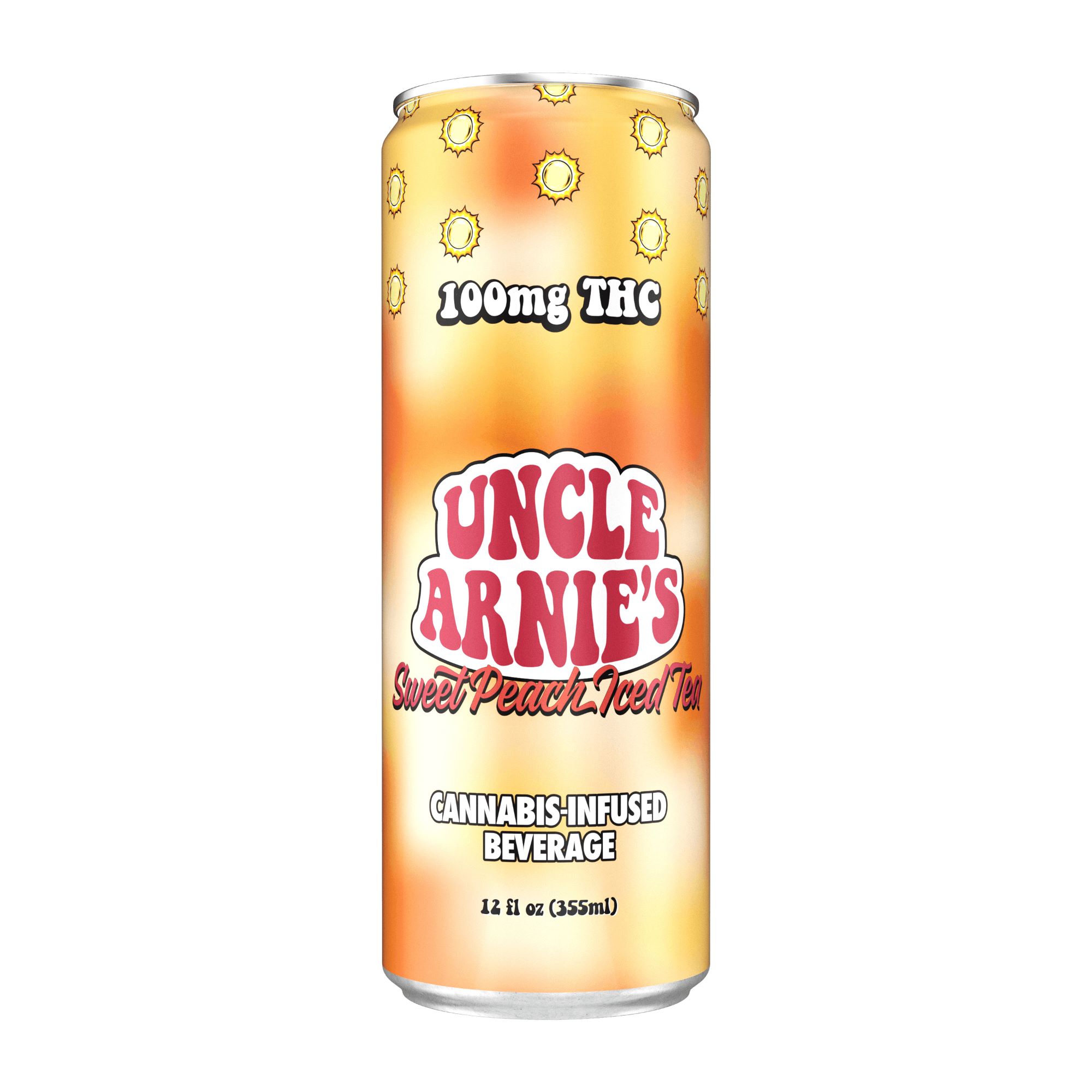 Photograph of product: UNCLE ARNIE'S: SWEET PEACH ICED TEA 100MG 12OZ
