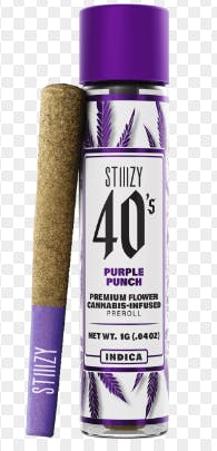 Photograph of product: Purple Punch 40's Preroll 1g - 