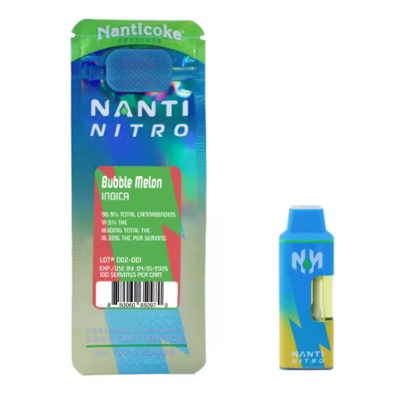 Photograph of product: Nanti Nitro | Bubble Melon | Disposable