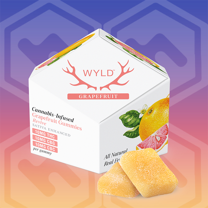Photograph of product: Grapefruit 1:1:1 - 100mg TH-oui/100mg CBG/100mg CBC 10 Pack