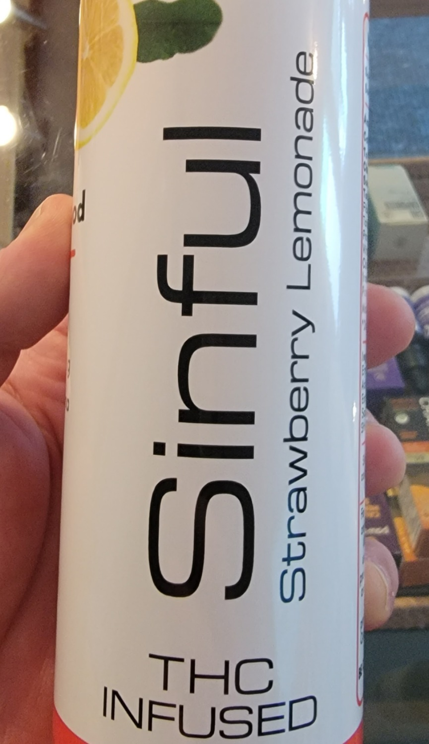 Photograph of product: Sinful Sodas Strawberry Lemonade