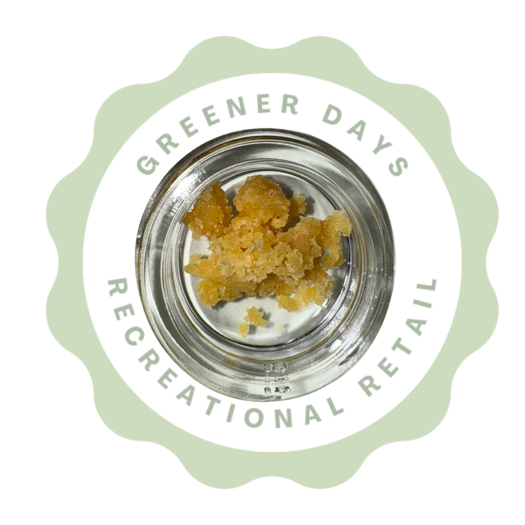 Photograph of product: Medie Extracts 1G Live Resin Sour Strawberry Banana Sherbert