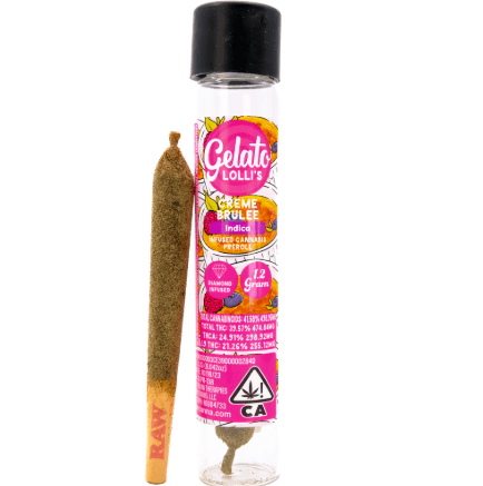 Photograph of product: Gelato Infused Pre-roll Creme Brulee 1.2g - 