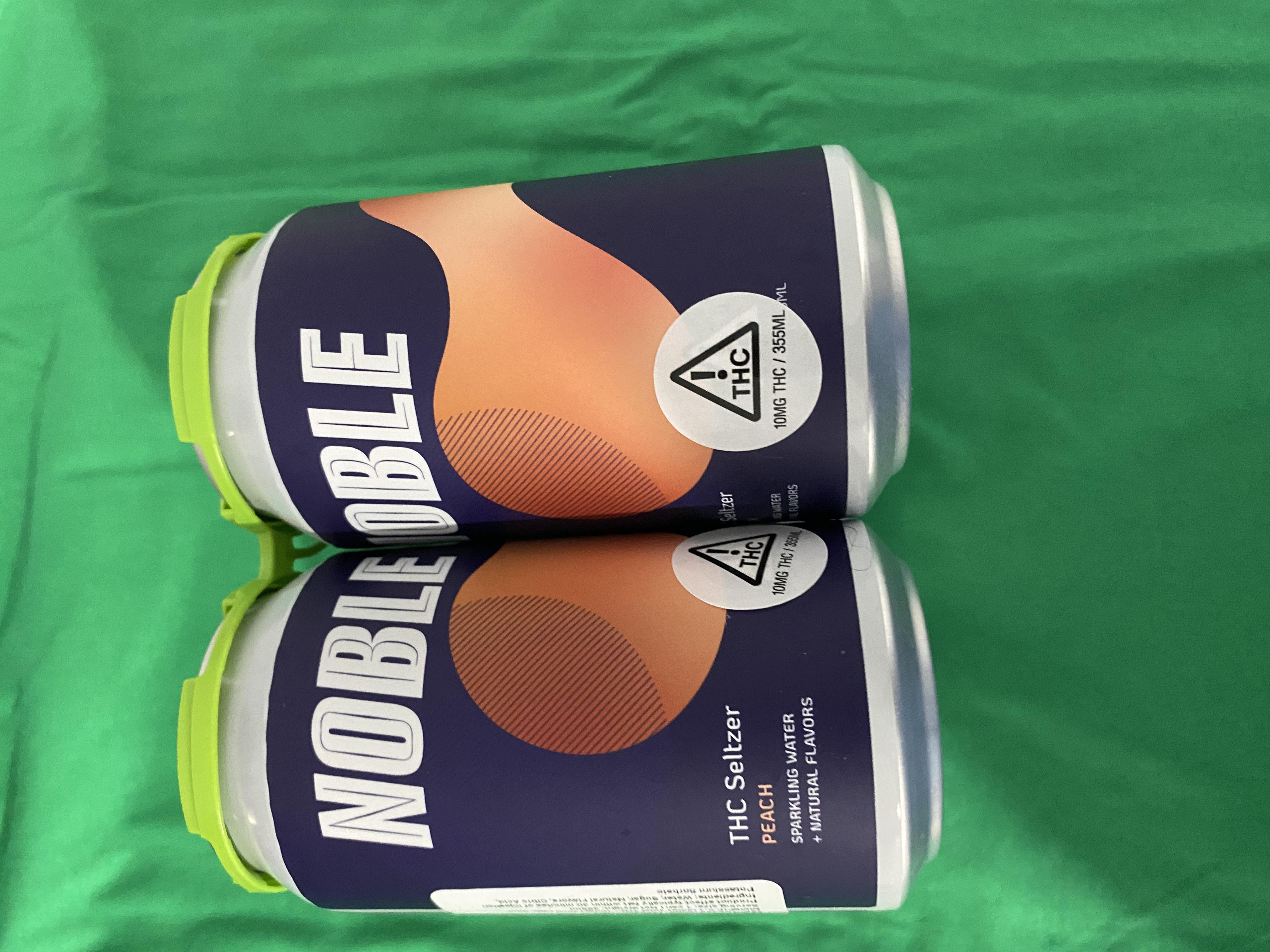 Photograph of product: NOBLE Peach TH-oui Seltzer 10mg