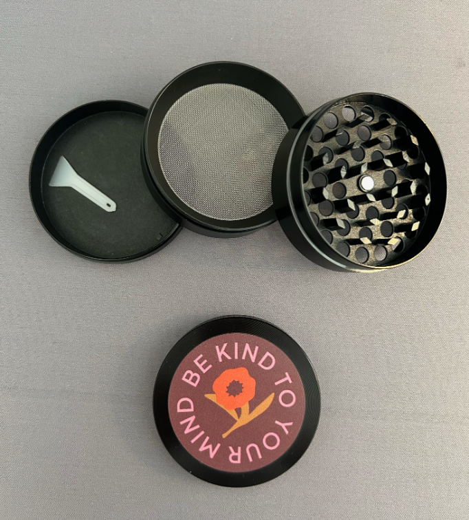 Photograph of product: Be Kind to Your Mind 63mm Grinder | Black