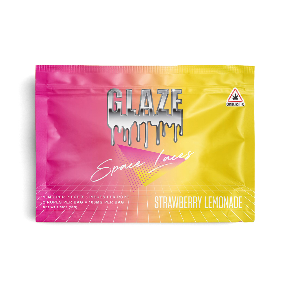 Photograph of product: Glaze | Strawberry Lemonade Space Laces (10pk)