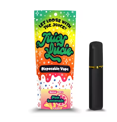 Photograph of product: JUICY LUCIE PINK LEMONADE DISPOSABLE 1G