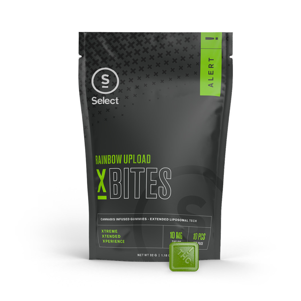 Photograph of product: Rainbow Upload X-Bites (50mg)