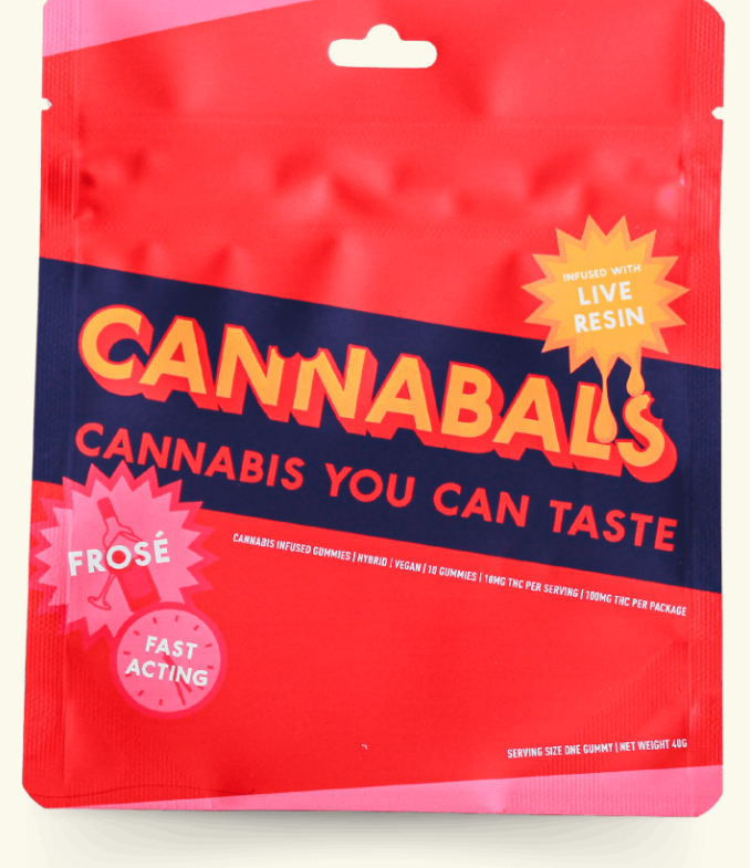 Photograph of product: Cannabals | Frose | LIve Resin Gummies | 10 Pack | 100MG