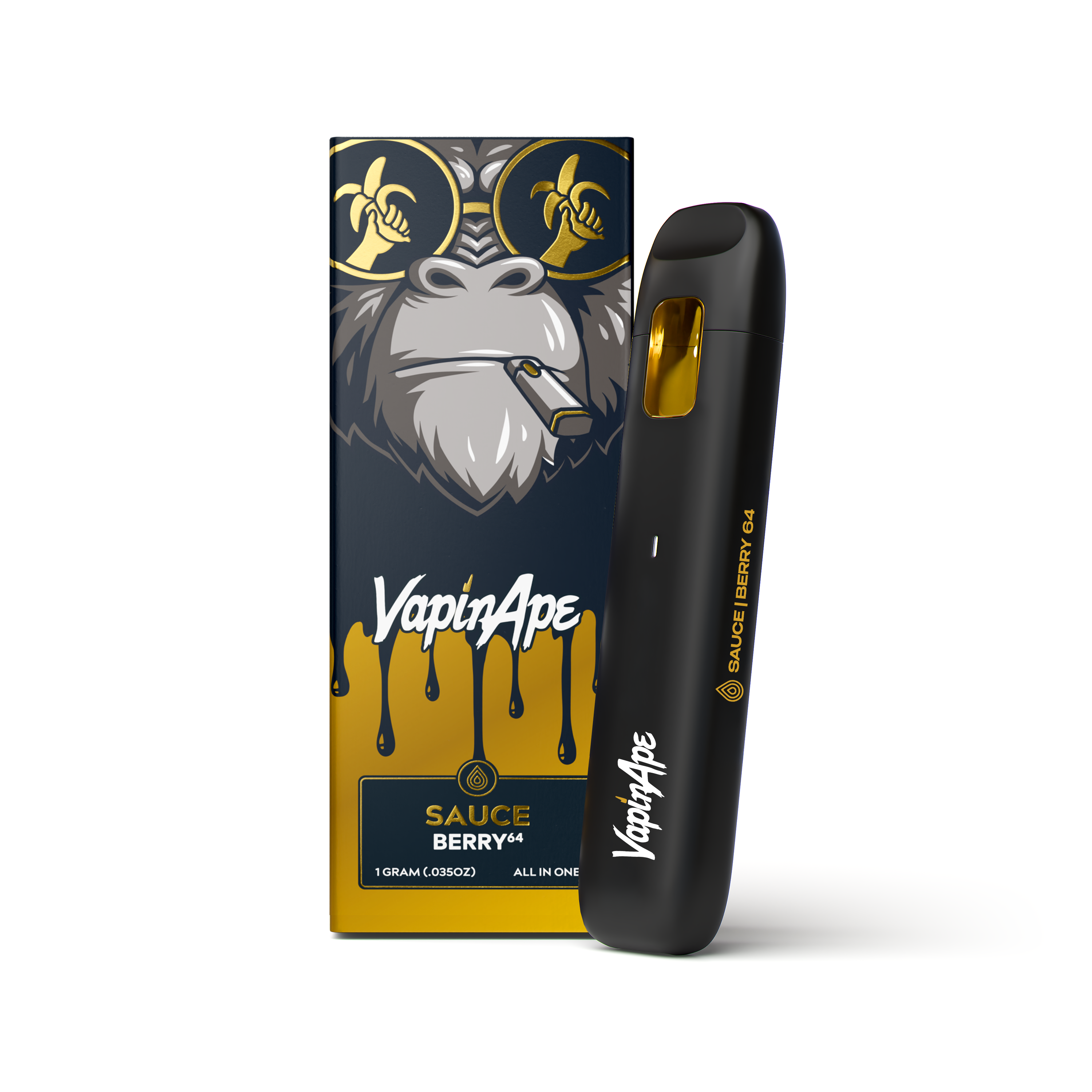 Photograph of product: Vapin Ape - Live Resin Disposable 1g - Berry 64 - Hybrid