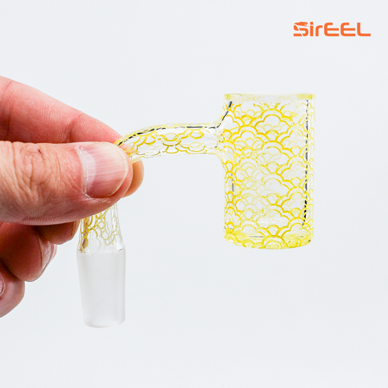 Photograph of product: SirEEL - Lemon Drop Etched Quartz Banger - 14mm Male