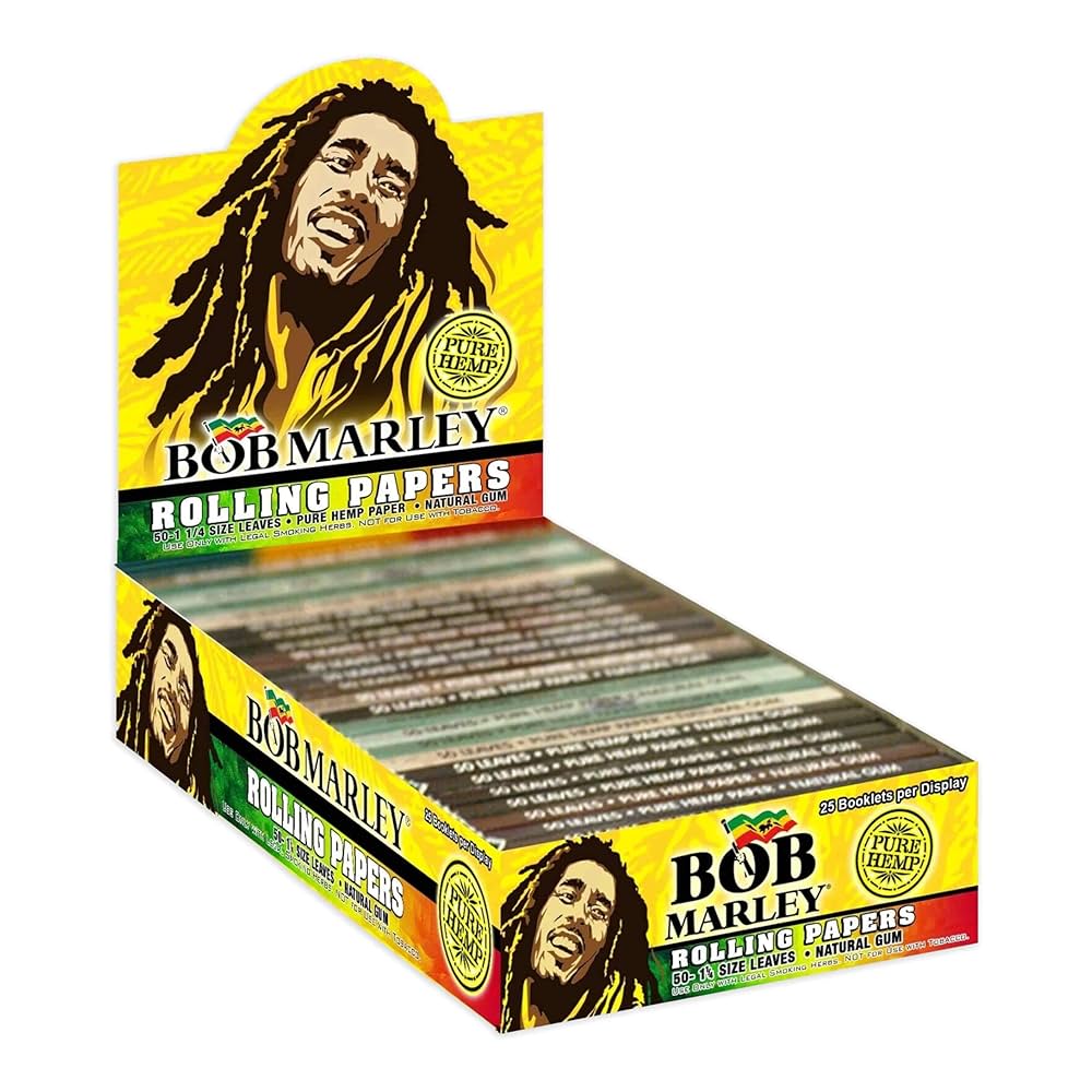 Photograph of product: Bob Marley Rolling Papers 1 1/4