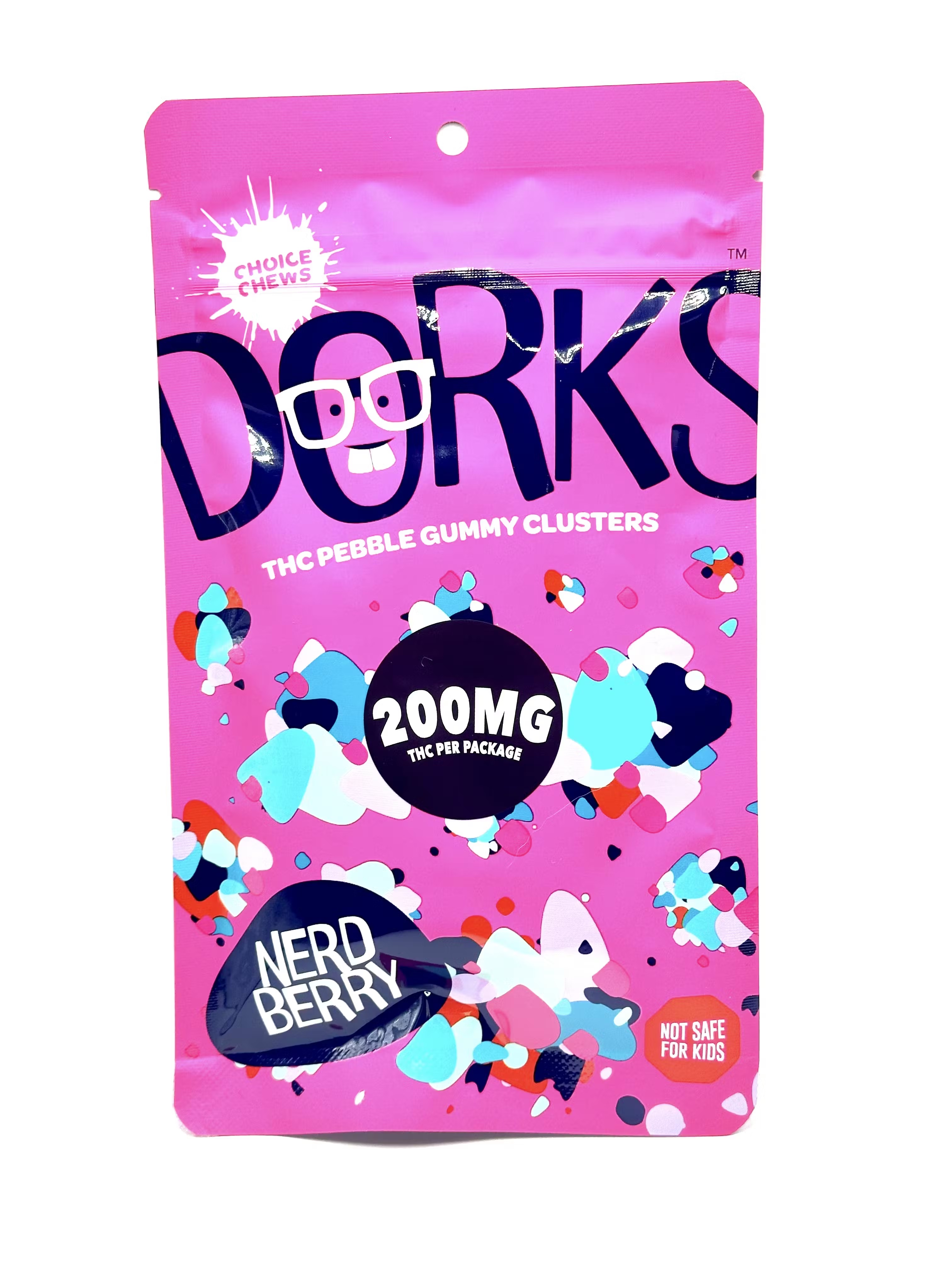 Photograph of product: Dorks - Nerd Berry Gummies 200mg