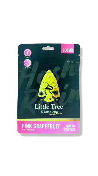 Photograph of product: Pink Grapefruit | 20mg x 10pk | au chocolat Rosin Infused | Little Tree