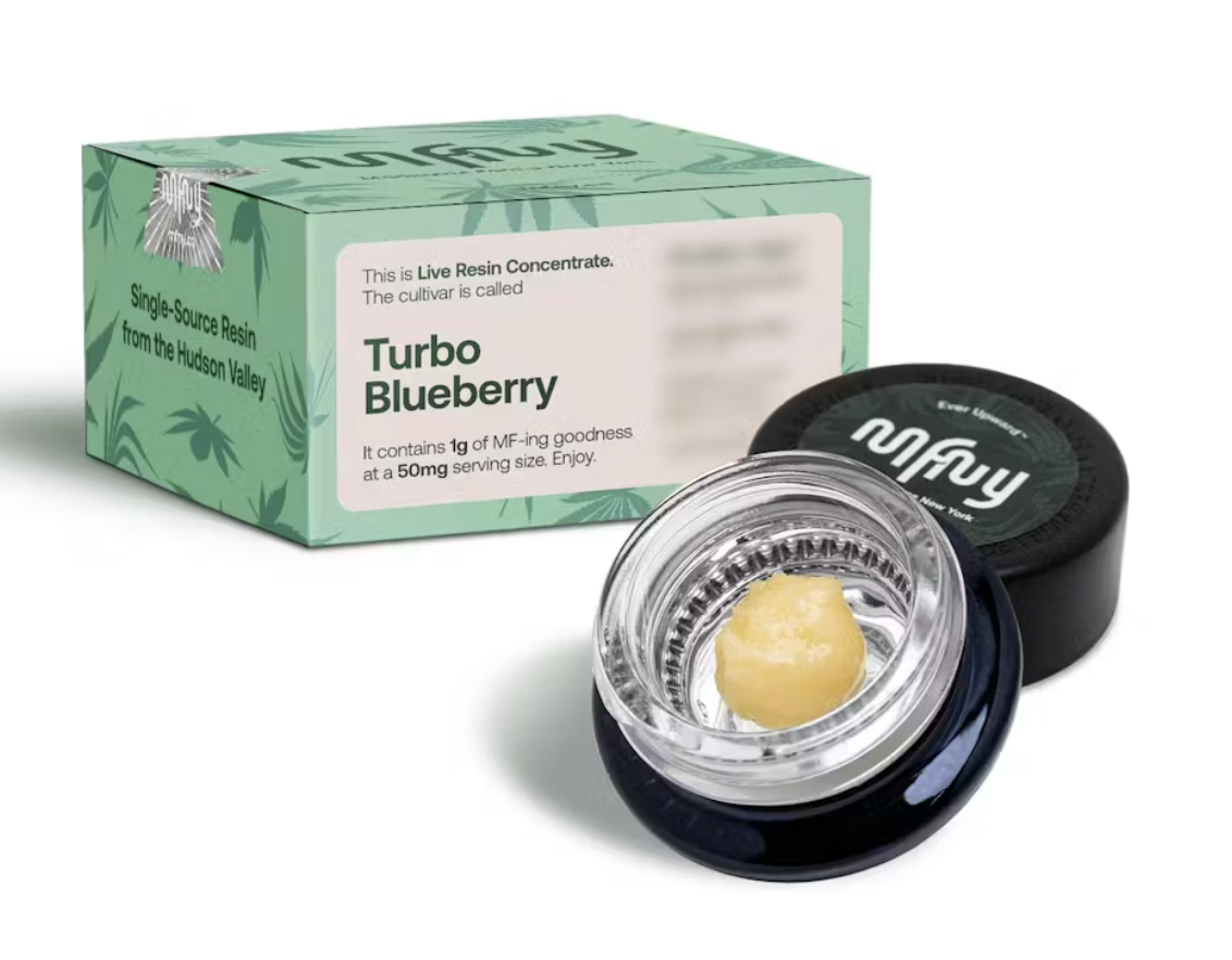 Photograph of product: Turbo Blueberry - 1g Live Resin Badder