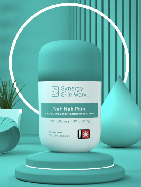 Photograph of product: Synergy Skin Worx | CBD Nah Nah Pain Lotion