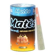 Photograph of product: Muha Meds au chocolat Rosin Prerolls Doses & Mimosa