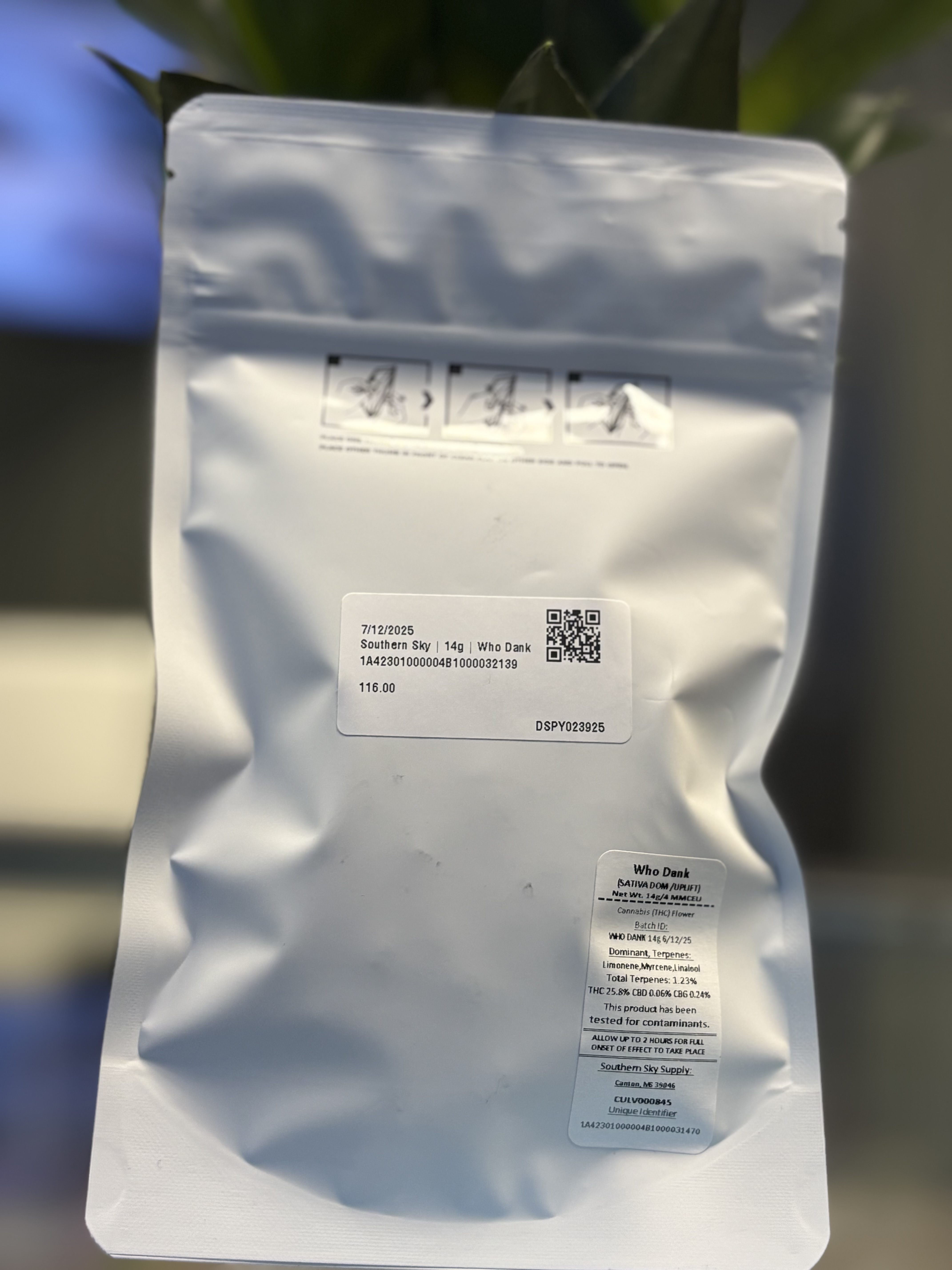 Photograph of product: Southern Sky | 14g | Who Dank