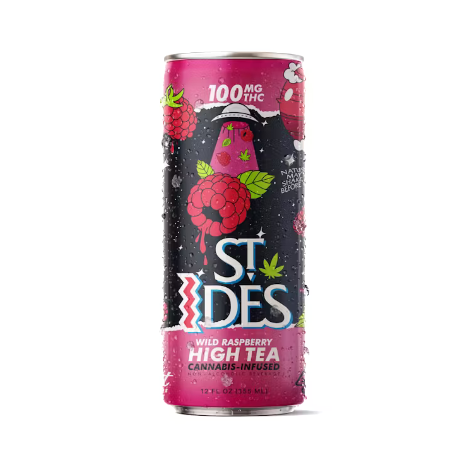 Photograph of product: ST. IDES HIGH TEA BEVERAGE - WILD RASPBERRY 100MG (1CT)