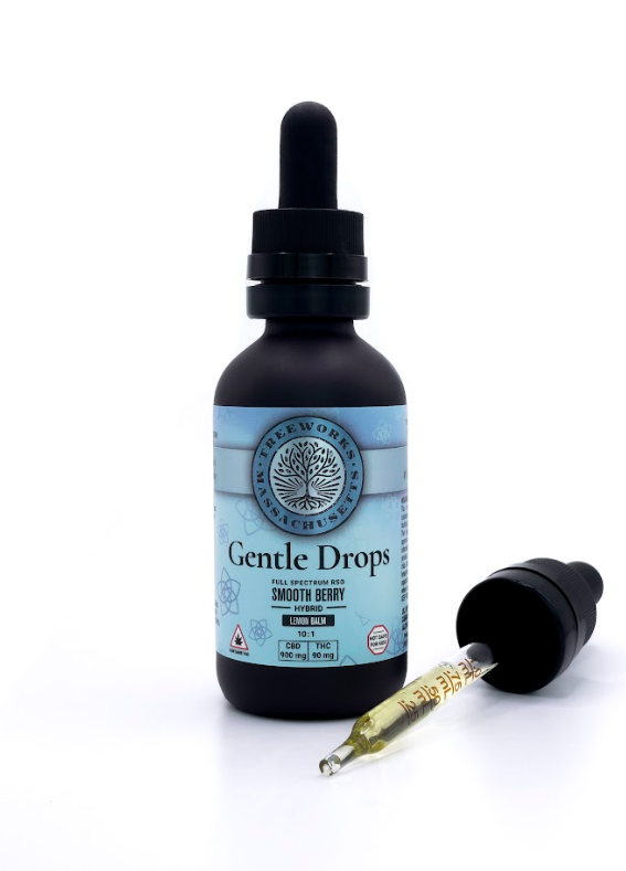 Photograph of product: Treeworks | Gentle Drops Tincture 10:1 CBD:TH-oui | 60ml