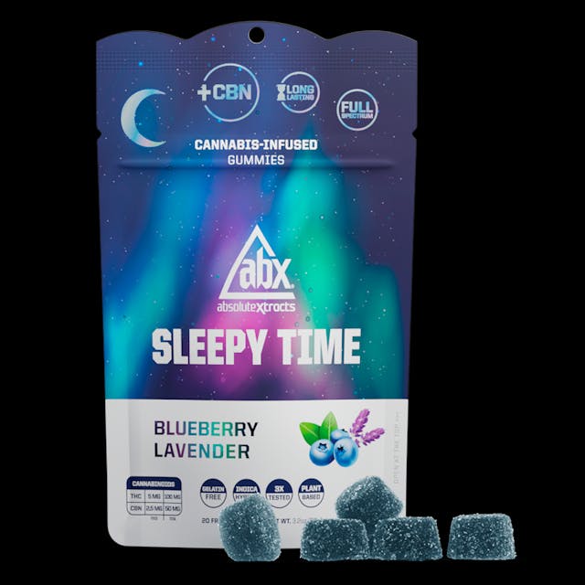 Photograph of product: Sleepy Time Blueberry Lavender CBN 100mg 20pk Gummies - 