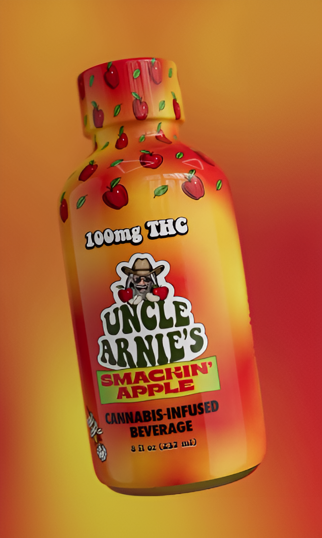 Photograph of product: UNCLE ARNIE'S - Drink - Smacking Apple - 100MG