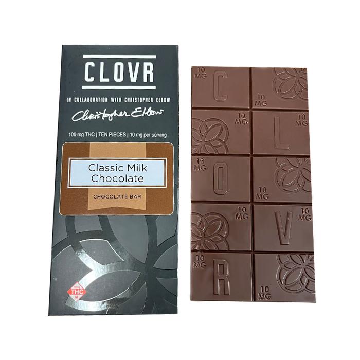 Photograph of product: Classic Milk | 100mg | Chocolate Bar | Clovr