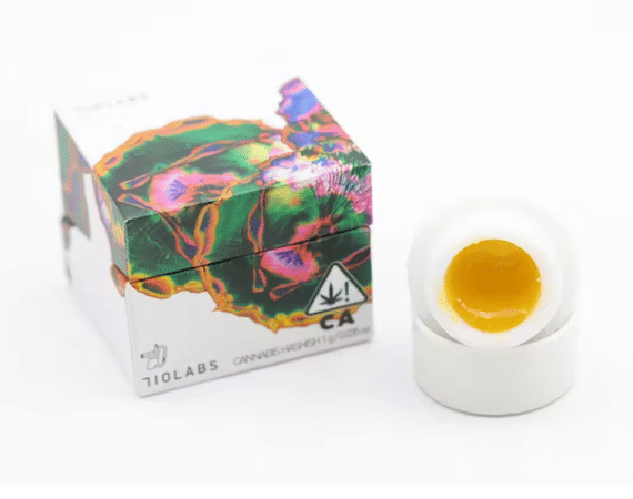 Photograph of product: 710 Chem + Sour Taffy #20 1g Live Rosin Badder - 