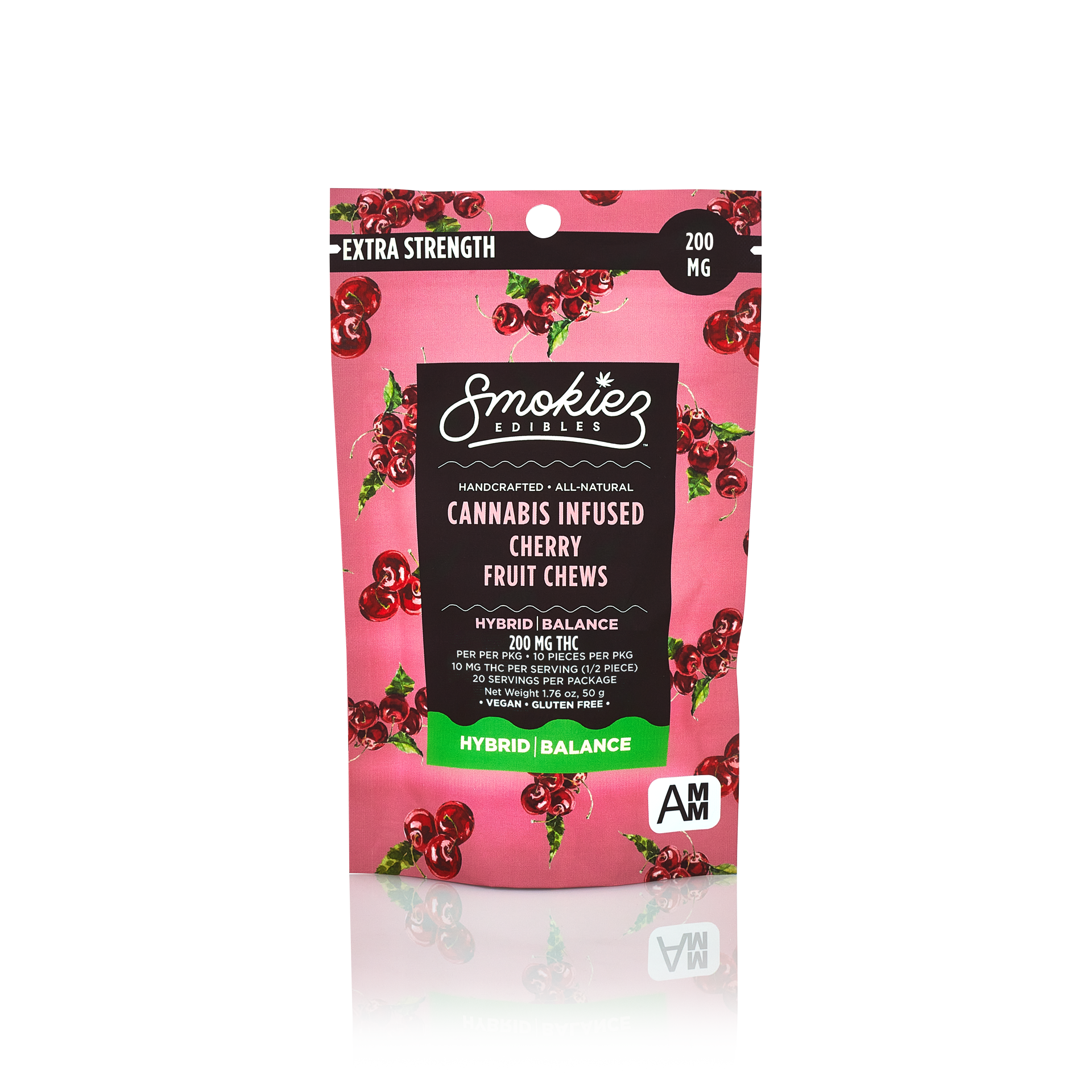Photograph of product: Smokiez - Edible - Gummies - Sweet Cherry - Hybrid - 200MG