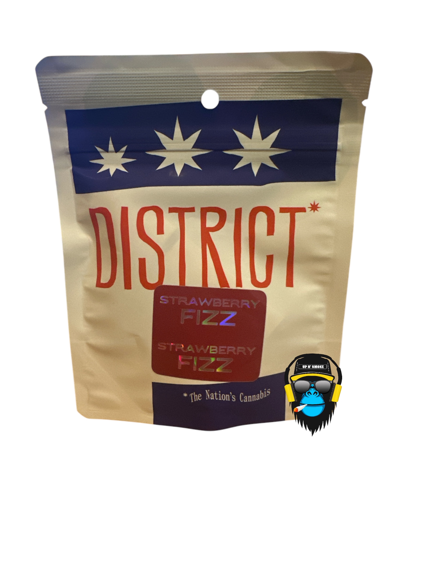 Photograph of product: District Oui'd: Strawberry Fizz 1G Vape Disposable
