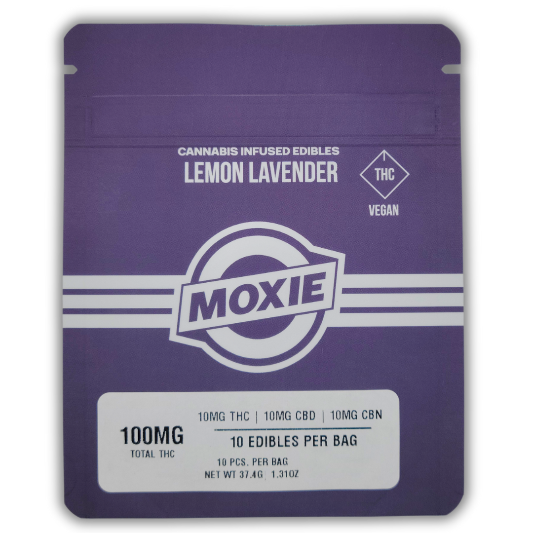 Photograph of product: Lemon Lavender | Gel Cube | 1:1:1 TH-oui:CBD:CBN | 10mg | 10pk