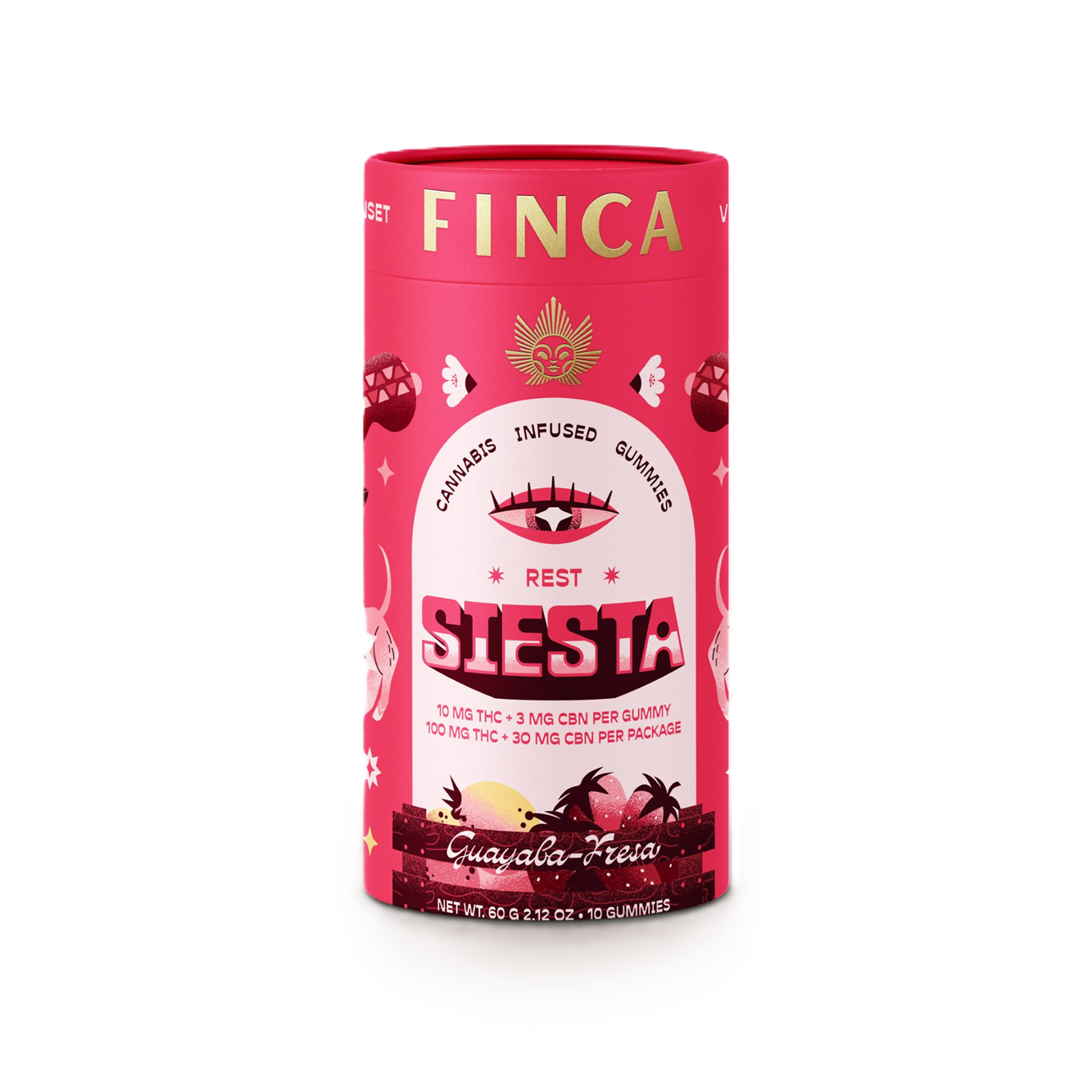 Photograph of product: Finca | [Siesta] Guayaba Fresa | Rest 10:3 TH-oui/CBN Gummies
