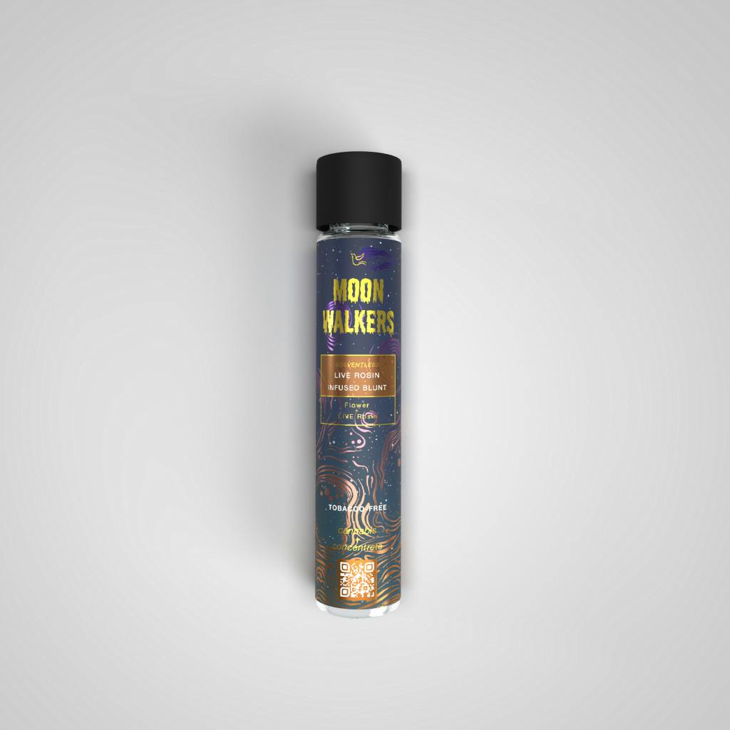 Photograph of product: Pre-Roll Moon Walkers Solventless Live Rosin Mandarin Cookies | 1g