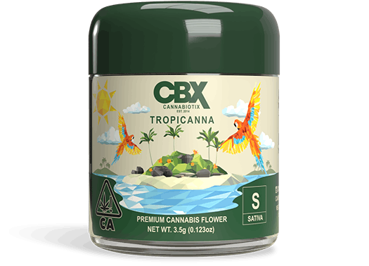 Photograph of product: 3.5G Flower Tropicanna - Tropicanna