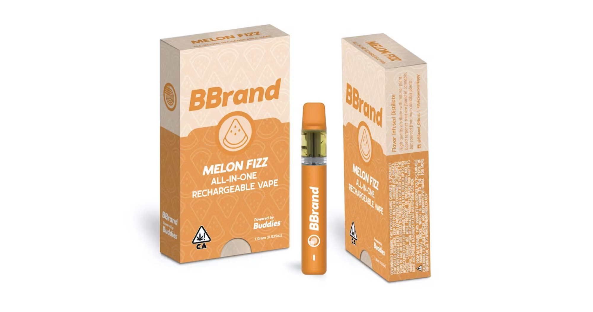 Photograph of product: BBrand | Melon Fizz (H) All In One Disposable
