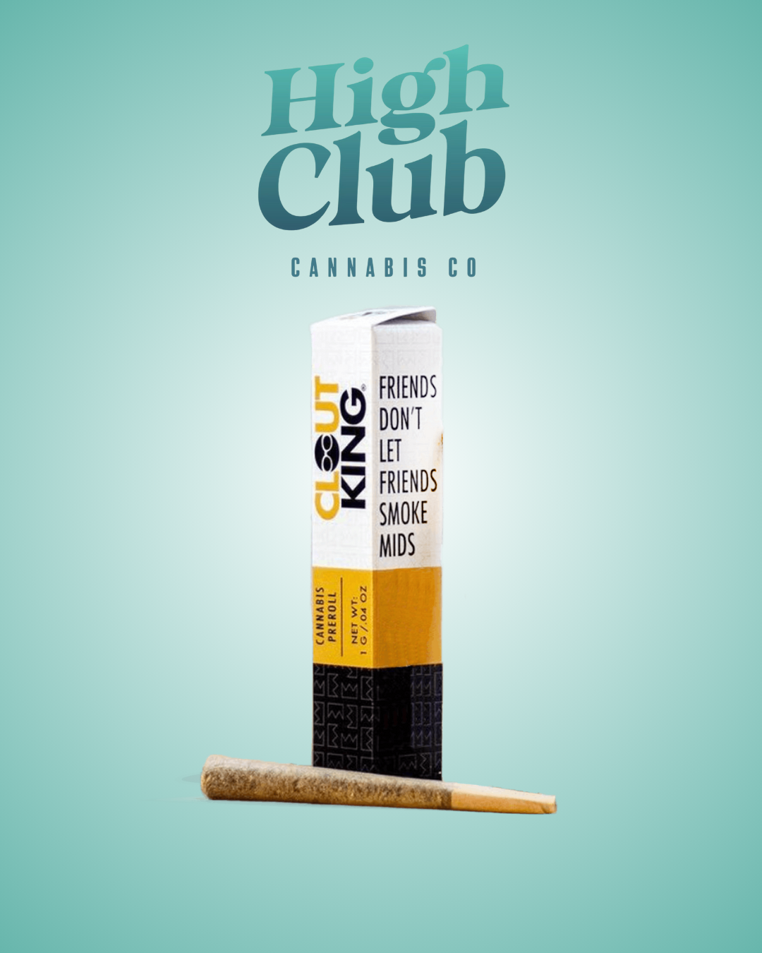 Photograph of product: Clout King | Blue Ballz | Full Melt Infused 1.3G Preroll